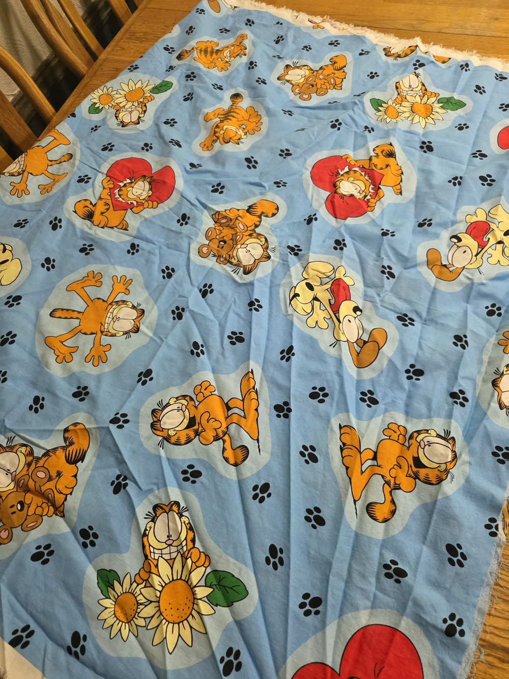 80's Vintage Garfield, Odie and Pookie Fabric